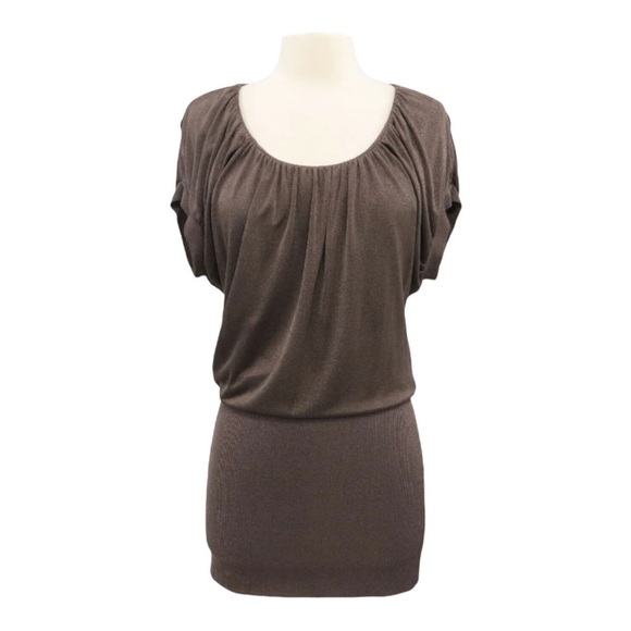 Black Halo Metallic Bronze Mini Dress - Picture 1 of 8